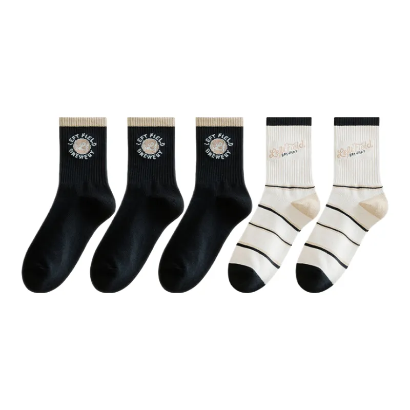 Lan Miao Mid Calf Socks Men 5 Pack-12