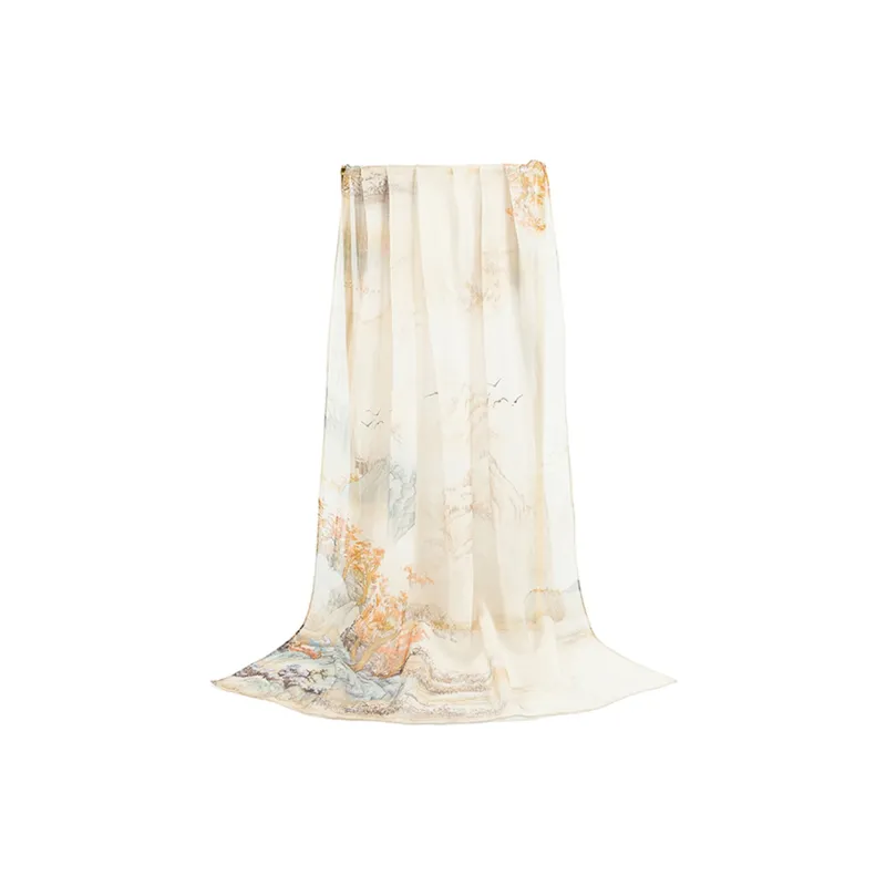 Shanghai Story 100% Mulberry Silk Silk Scarves Women's Imperial Flower Evening Gift Box Set-20