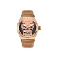 RGA70S7-Rose Case Rose Bezel Brown Leather Strap