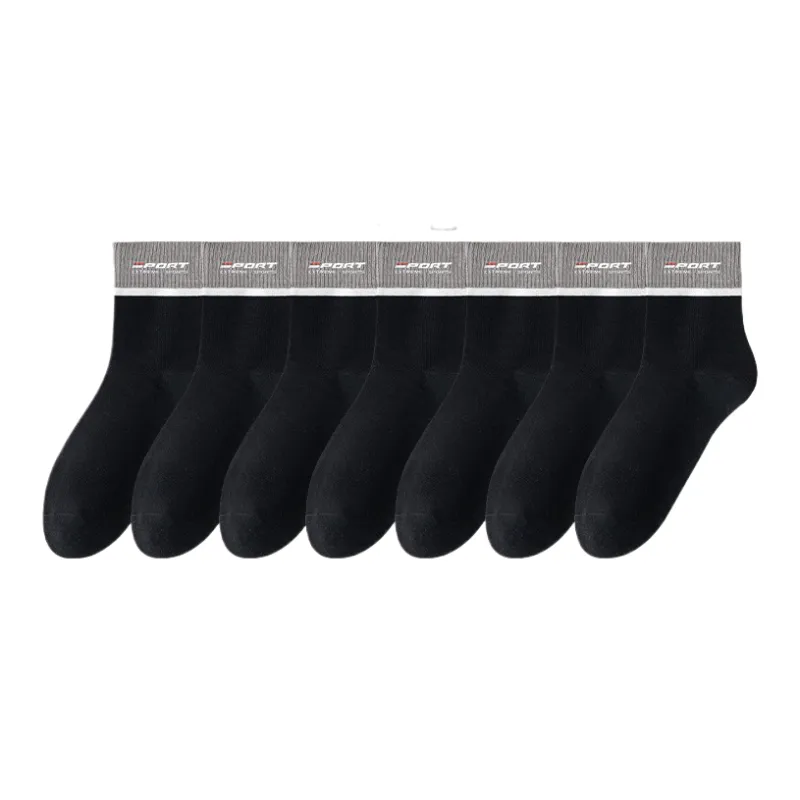 Lan Miao Mid Calf Socks Men 7 Pack-11