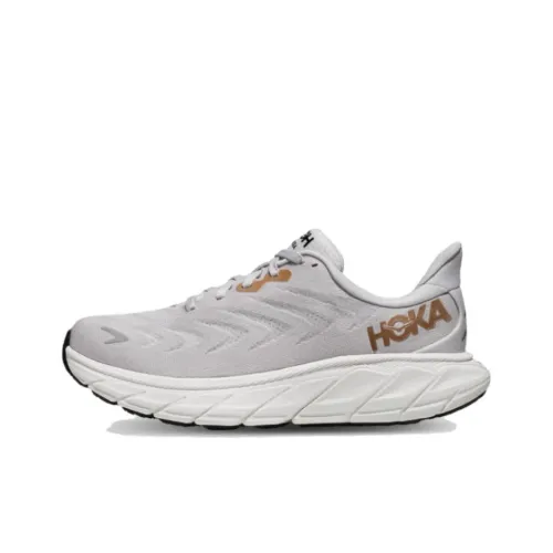 HOKA ONE ONE Arahi 6 Running Shoes Women's Low-Top Gray/Copper/White