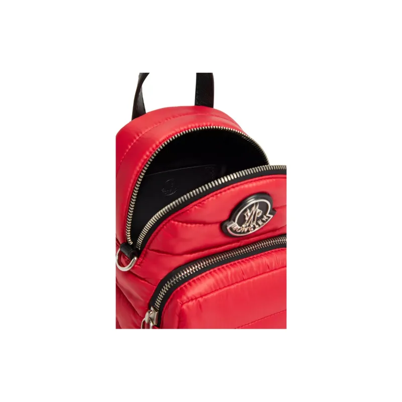 Moncler Kilia Nylon Shoulder Bag, Crossbody Bag Small Size Women's Scarlet-3