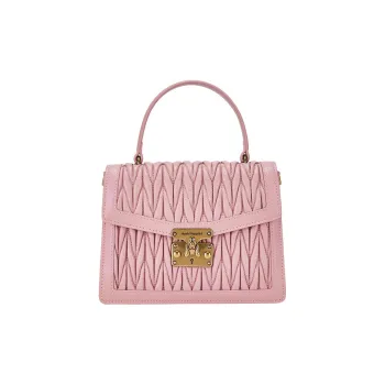 Hush Puppies Synthetic Leather Portable Crossbody Bag Shoulder Bag Medium Size Women's Pink