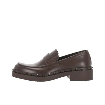 Valentino Rockstud M Way Loafers Men Brown