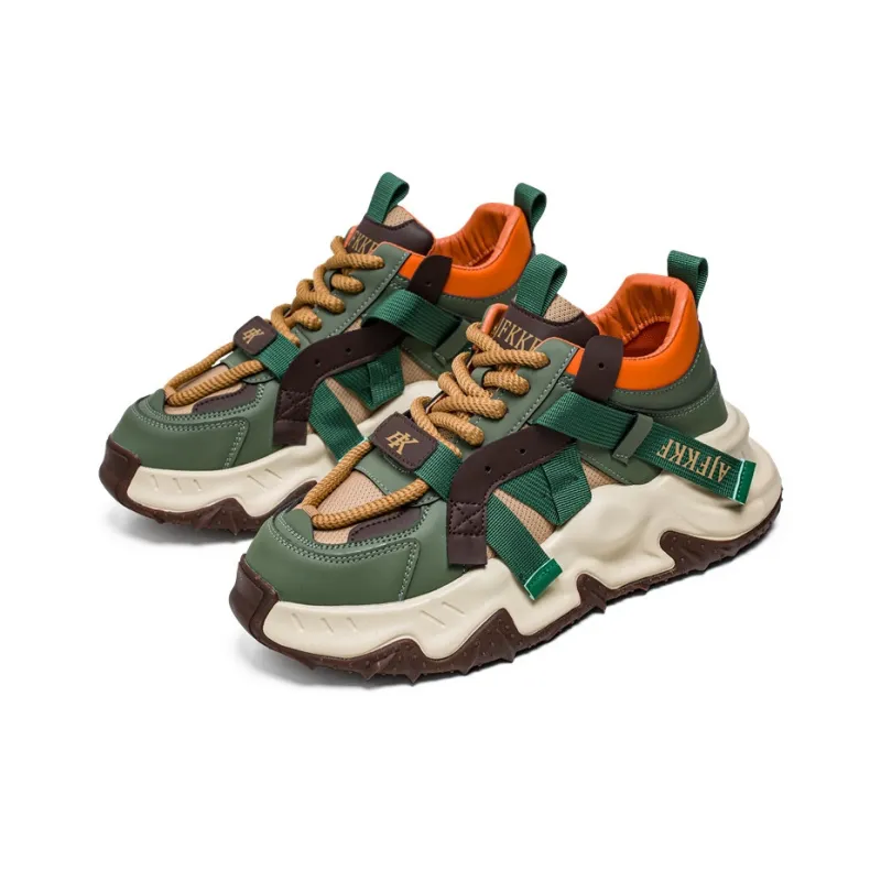 GNVA Slip-Resistant Low-Top Chunky Sneakers Men Box-13
