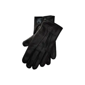 Ralph Lauren Cow Leather Gloves Unisex Black