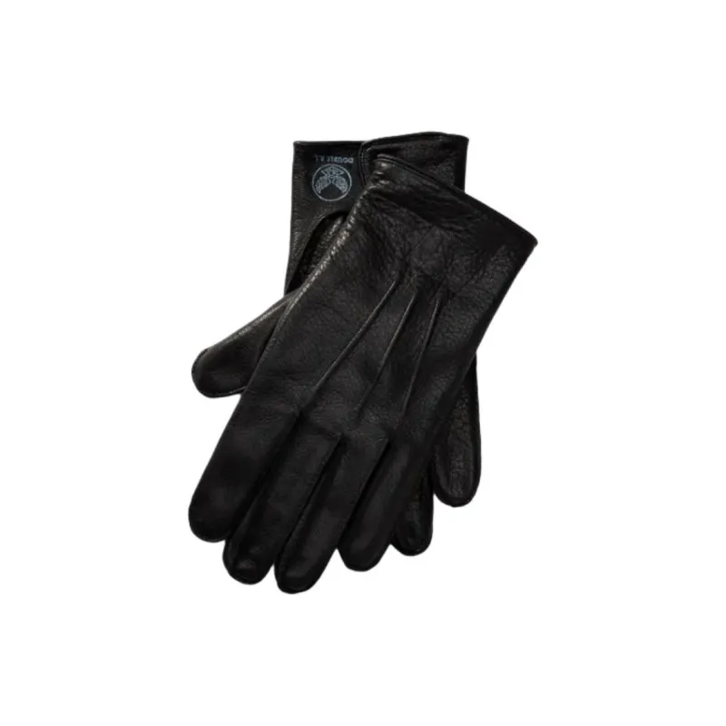 Ralph Lauren Cow Leather Gloves Unisex Black-0