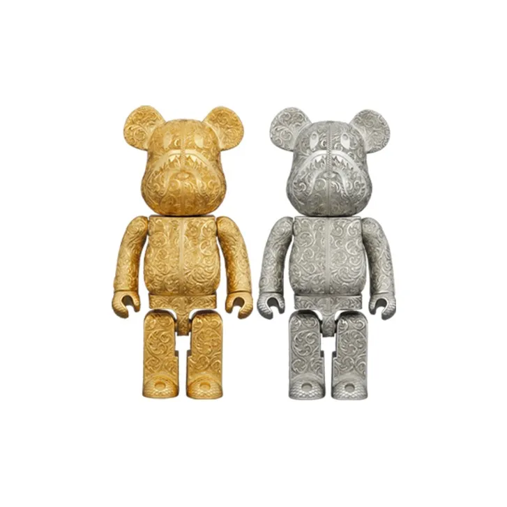 Bearbrick X Royal Selangor X Bape Shark Silver-2