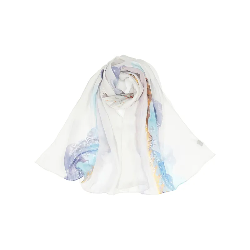 Shanghai Story 100% Mulberry Silk Silk Scarves Women's Imperial Flower Evening Gift Box Set-15