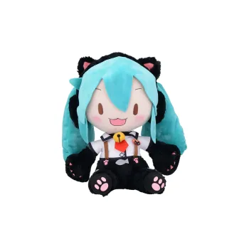 SEGA Hatsune Miku DIVA Meowth LL Black Dolls Plush Doll 34cm High