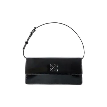 OFF-WHITE Jitney 1.0 Logo Plaque Shoulder Bag