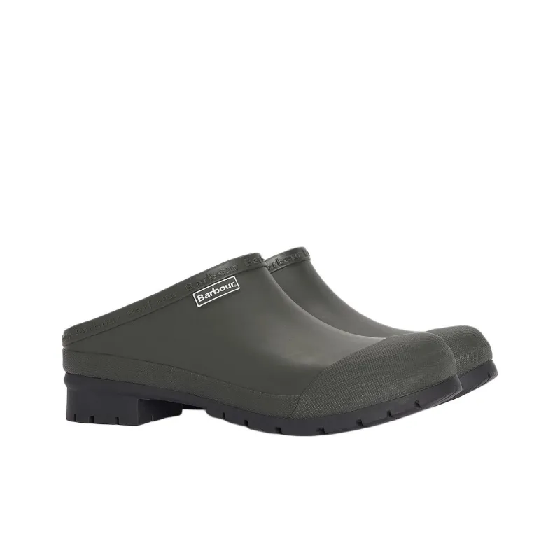 BARBOUR Wrap-toe Slippers Men's Green-2