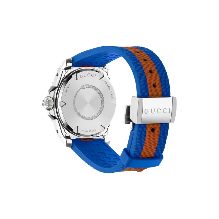 GUCCI Dive Collection Wrist Watch Automatic Mechanical Movement Rubber Strap 40mm Gray Dial Men's Watches-3