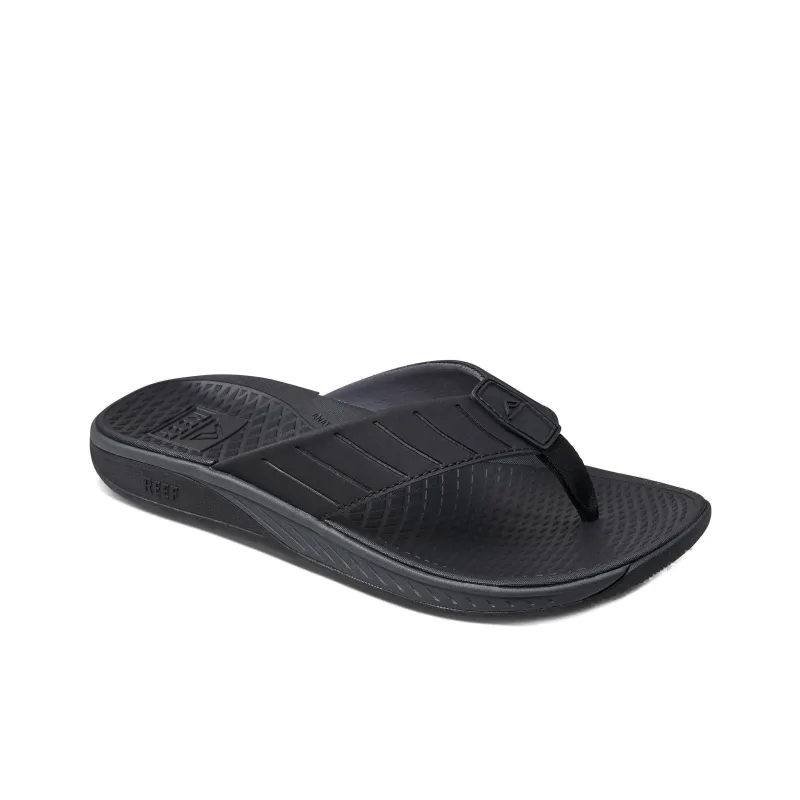 REEF Rubber Sole Slip-Resistant Quick Dry Flip Flops Men Black-2