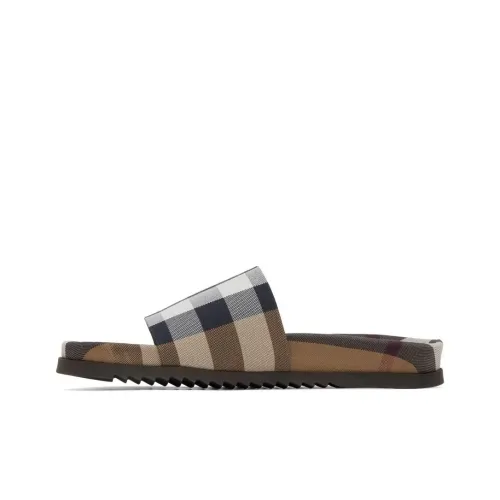 Burberry Rubber Sole Antibacterial Slide Slippers Men Brown