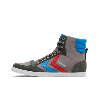 Hummel Slip Resistant High Top Skateboard Shoes Men Brown
