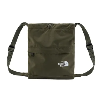 THE NORTH FACE Nylon Crossbody Bag, Shoulder Bag Regular Unisex Gray Umber Green