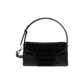 Valentino Le Grand Deuxième Logo Plaque Shoulder Bag