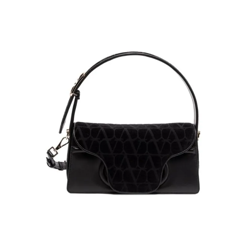 Valentino Le Grand Deuxième Logo Plaque Shoulder Bag-0