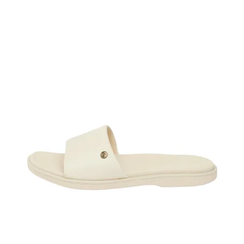 REEF Rubber Sole Slip-Resistant Slide Slippers Women's Beige