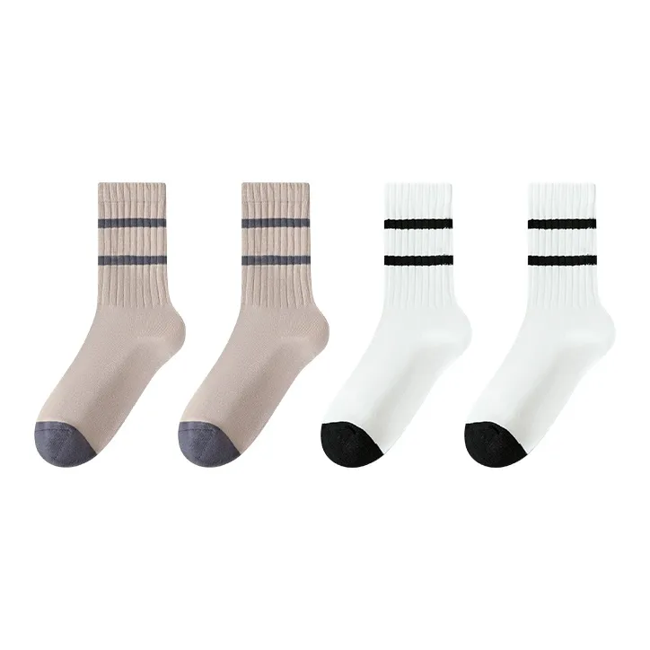 PLANDOO Mid Calf Socks Unisex 4 Pack-6