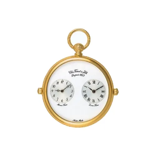 TISSOT Mechanical Movement-Manual Mechanical Movement Brass Pocket Watches 45mm Men's Watches White T82.4.652.89