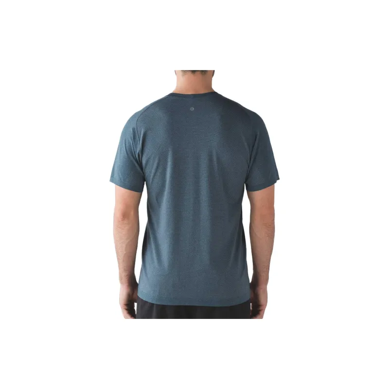 Lululemon Metal Vent Tech T-Shirt Poly Heather Men Blue Gray-1
