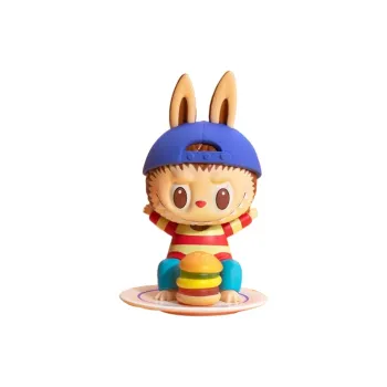POP MART ZIMOMO Labubu Sweet Burger Hang Tag Box 9cm