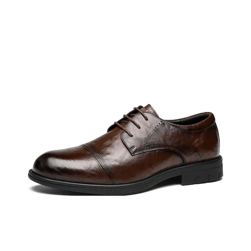 Millies Dress Shoes Men Low Top Black Brown-7