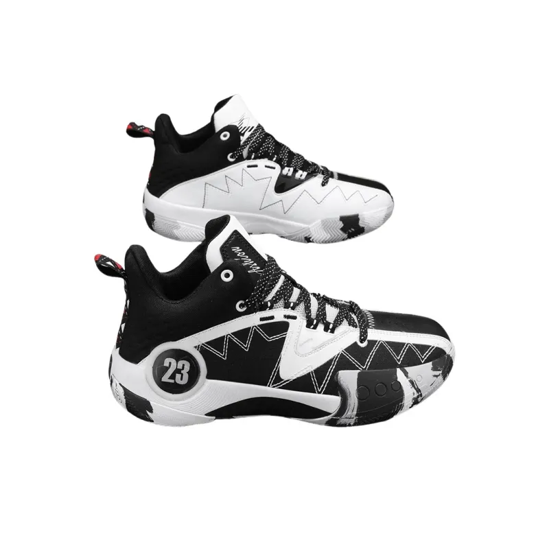 QIUTEXIONG Cushioning, Slip Resistant, Abrasion Resistant, Support, Rebound High Top Basketball Shoes Unisex-23