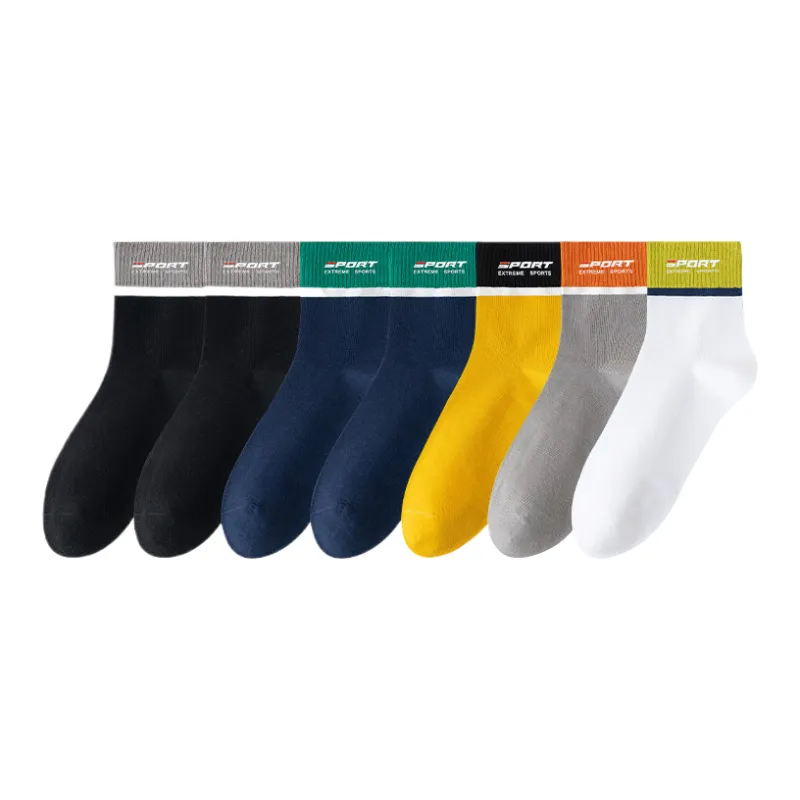 Lan Miao Mid Calf Socks Men 7 Pack-0