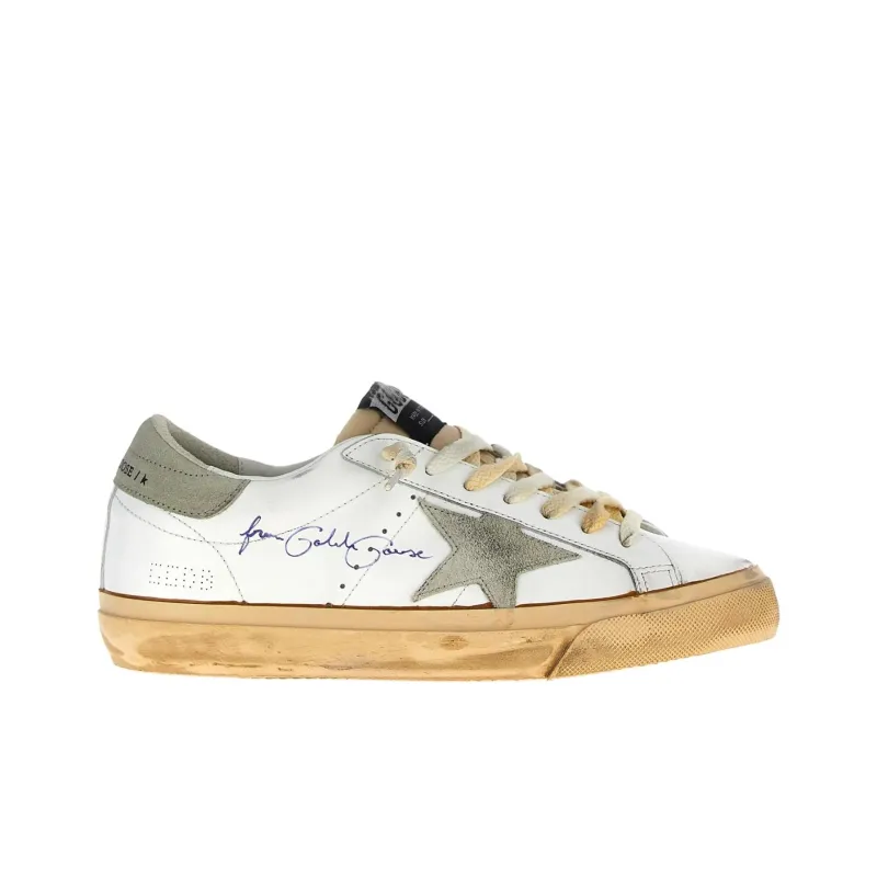 Golden Goose Super Star Low Top Skateboard Shoes Men White-1