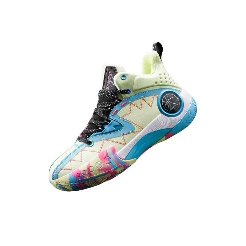 QIUTEXIONG Cushioning, Slip Resistant, Abrasion Resistant, Support, Rebound High Top Basketball Shoes Unisex-10