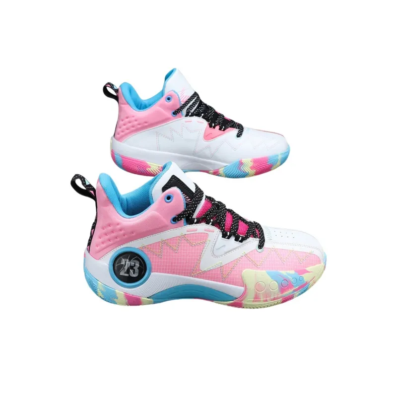 QIUTEXIONG Cushioning, Slip Resistant, Abrasion Resistant, Support, Rebound High Top Basketball Shoes Unisex-5