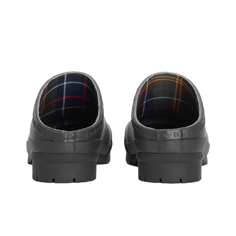 BARBOUR Antibacterial Closed Toe Slippers Men's Black-6