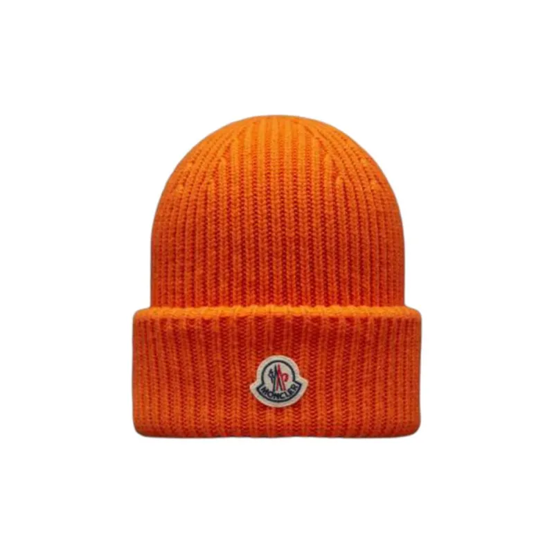 Moncler Wool Beanies Unisex Orange-0
