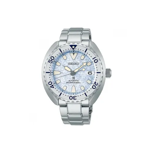 SEIKO Mechanical Movement Stainless Steel Strap Watch Men's Watches Blue Dial