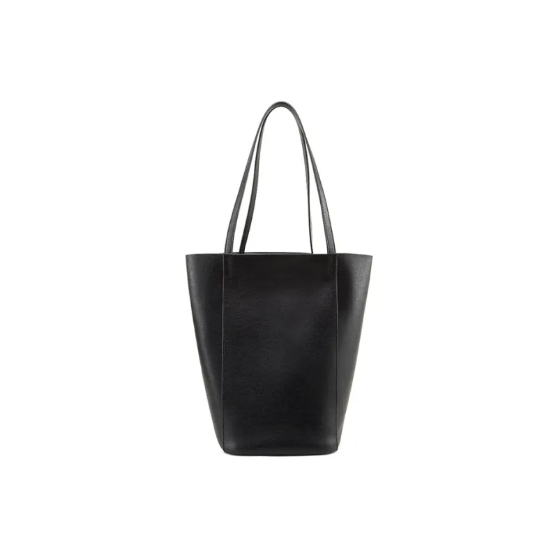 Teenmix Cow Leather With Microfiber And Synthetic Leather Shoulder Bag Women's Coffee/Black-5