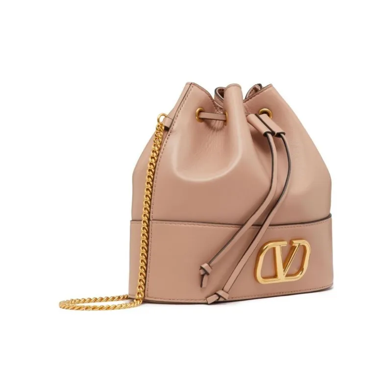 Valentino VLogo Signature Drawstring Mini Bucket Bag-1