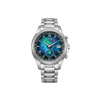 CITIZEN Mechanical Movement Titanium Strap Watch 41mm Men's Watches Blue Dial AT9130 77L