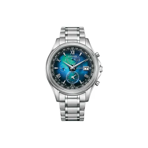 CITIZEN Mechanical Movement Titanium Strap Watch 41mm Men's Watches Blue Dial AT9130 77L