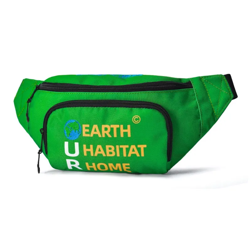 FINITE LOOP Recycled Polyester Crossbody Bag, Sports Bag, Sling Bag, Fanny Pack Regular Unisex Green-1