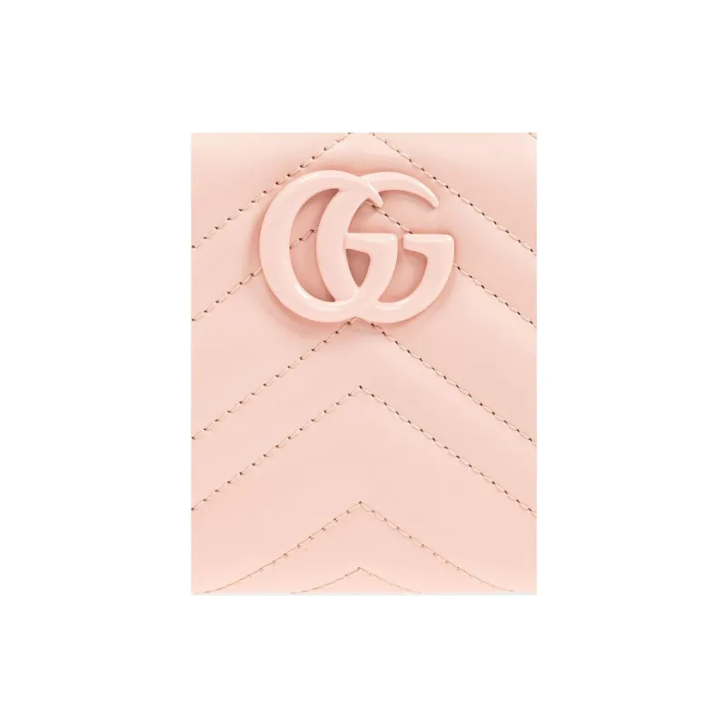 GUCCI GG Marmont Leather Wallet Regular Women's Pink-3