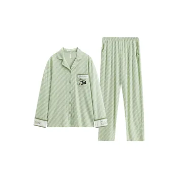 FENTENG Pajama Set Women's Pea Green