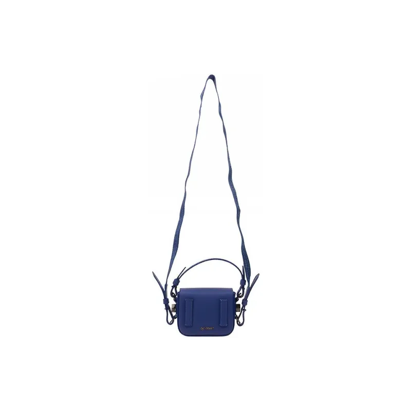OFF-WHITE Polyamide Polyester Leather Shoulder Bag Crossbody Bag Mini Women's Blue-2