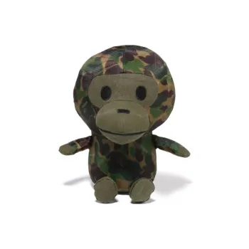 A BATHING APE Kids X Readymade Abc Camo Baby Milo Plush Doll M Army Green