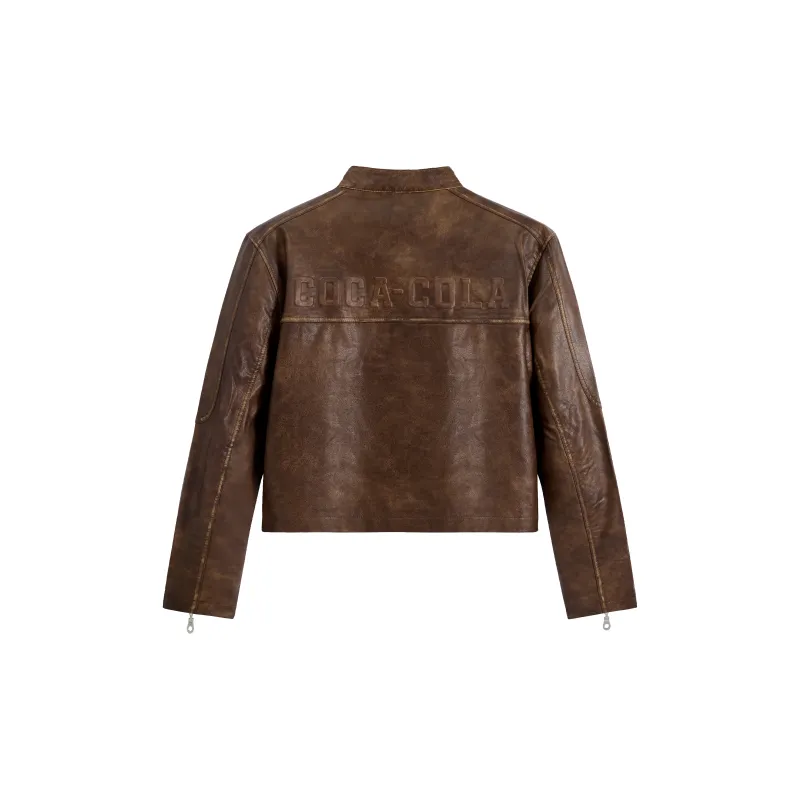 Coca-Cola Leather Jacket Women's-4