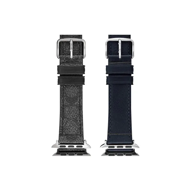 COACH Watch Band Apple Compatibility Cowhide Leather Material-0