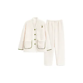 The Story Of The Flower Season Pajama Set Women's White