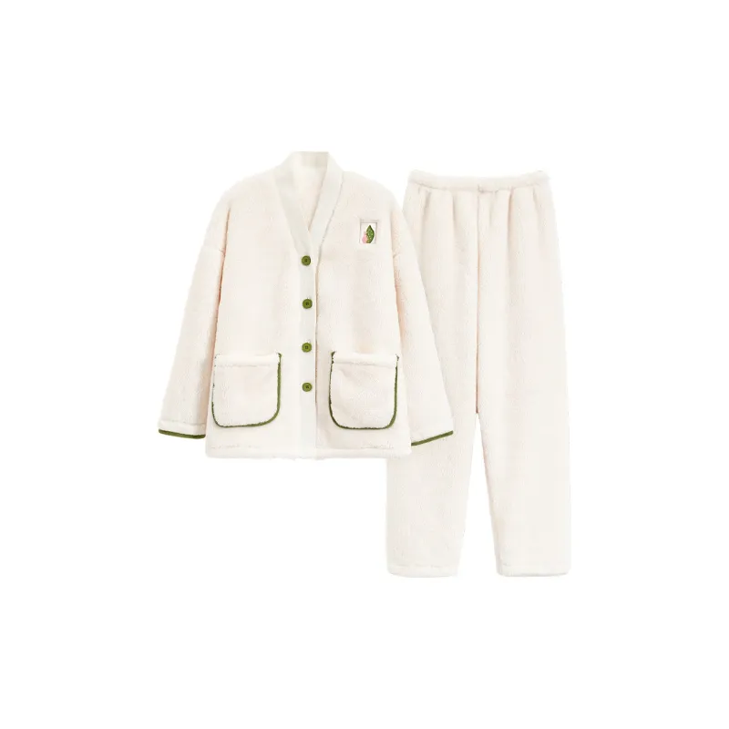 The Story Of The Flower Season Pajama Set Women's White-0